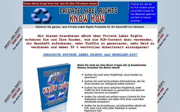 PLR - Know-How - Salesletter