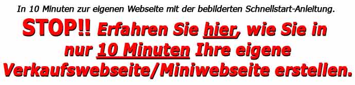 Erfahren Sie hier, wie Sie in nur 10 Minuten Ihre eigene Verkaufswebseite/Miniwebseite erstellen.