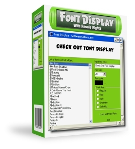 Font Display. (MRR)
