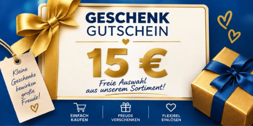 15 € Geschenkgutschein