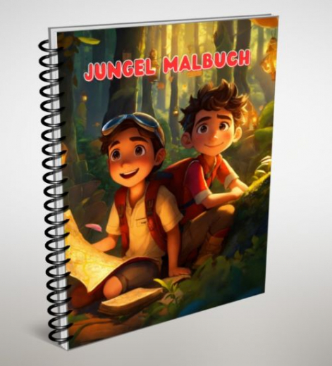 Jungel Malbuch mit PLR.