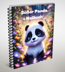 Süßer Pandabären Malbuch.