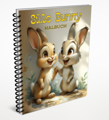 Süße Bunny Malbuch.