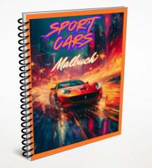 Sport Cars Malbuch.