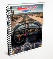 Oldtimer Autos Malbuch.