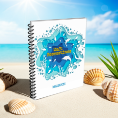 Welt Meerestiere Malbuch.