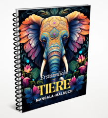 Erstaunliche Tiere - Mandala Malbuch.