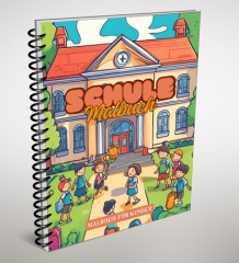 Schule: Kinder Malbuch.