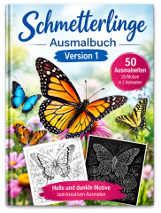 Schmetterlinge Malbuch Version 1.
