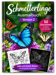 Schmetterlinge Malbuch Version 2.