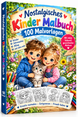 Nostalgisches Kinder-Malbuch – 100 Malvorlagen.