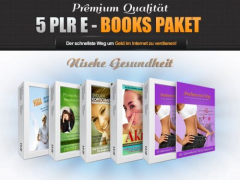 5 PLR E-Books Komplett Paket zum Thema Gesundheit.